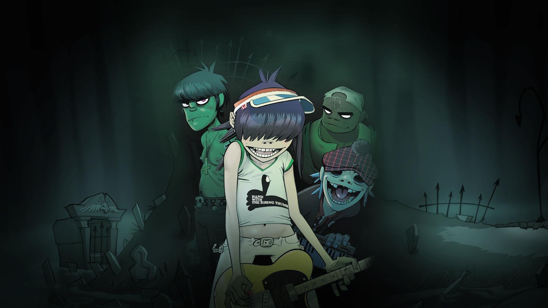 gorillaz gorillaz cartoon murdoch nudel 2d russell animation virtuelles projekt