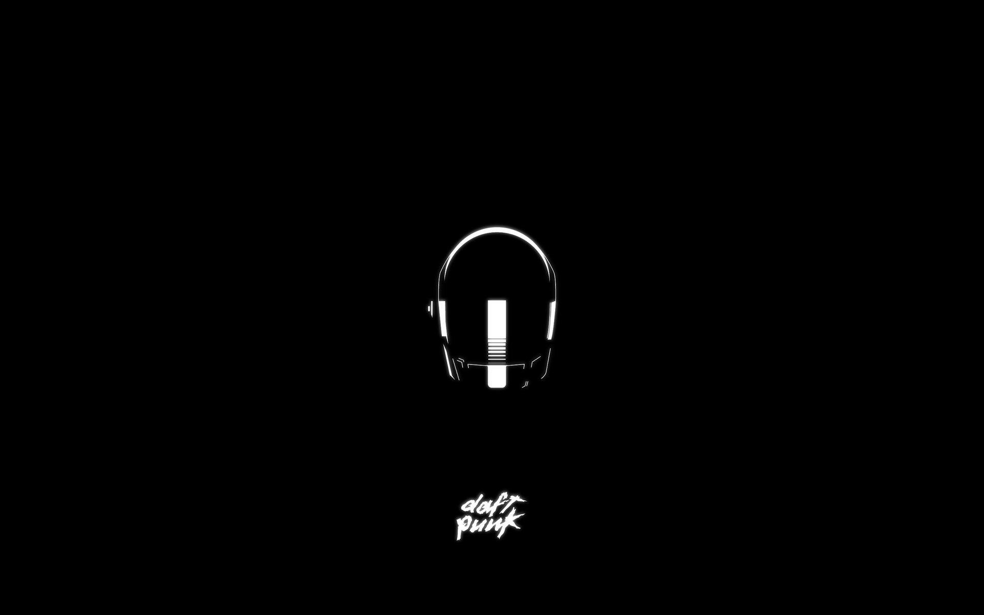 музыка шлем минимализм daft punk надпись