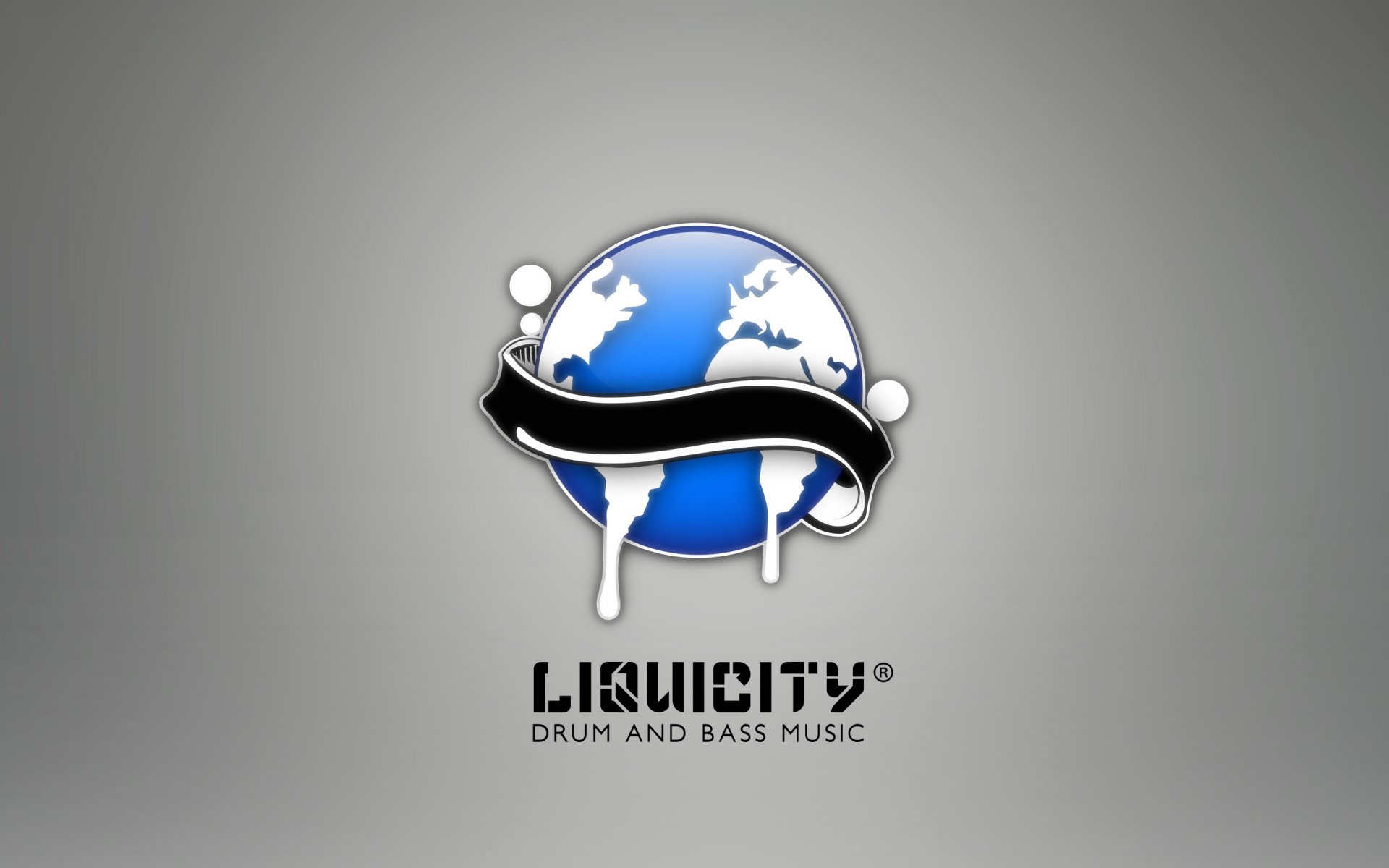 logo planet erde liquicity musik schlagzeug und bass flippige flüssigkeit dubstep flüssigkeit