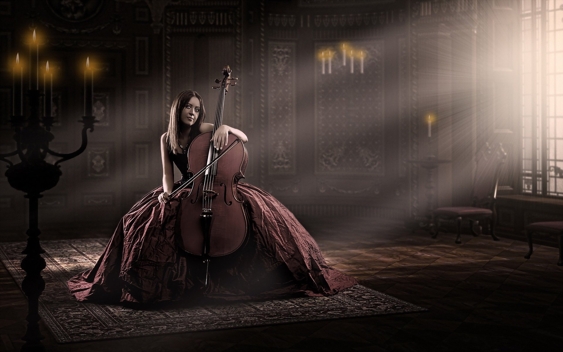 ragazza violoncello musica