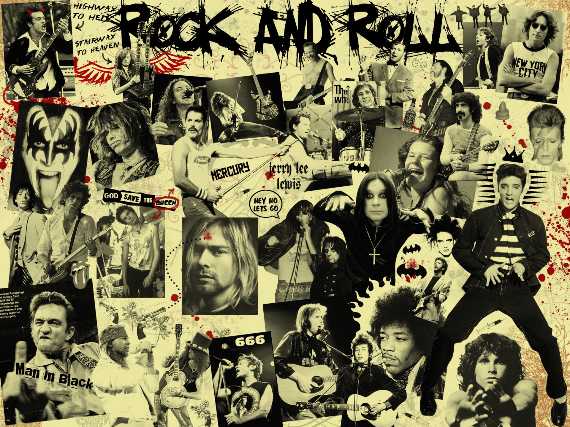 rock n roll muzyka muzycy rockers black