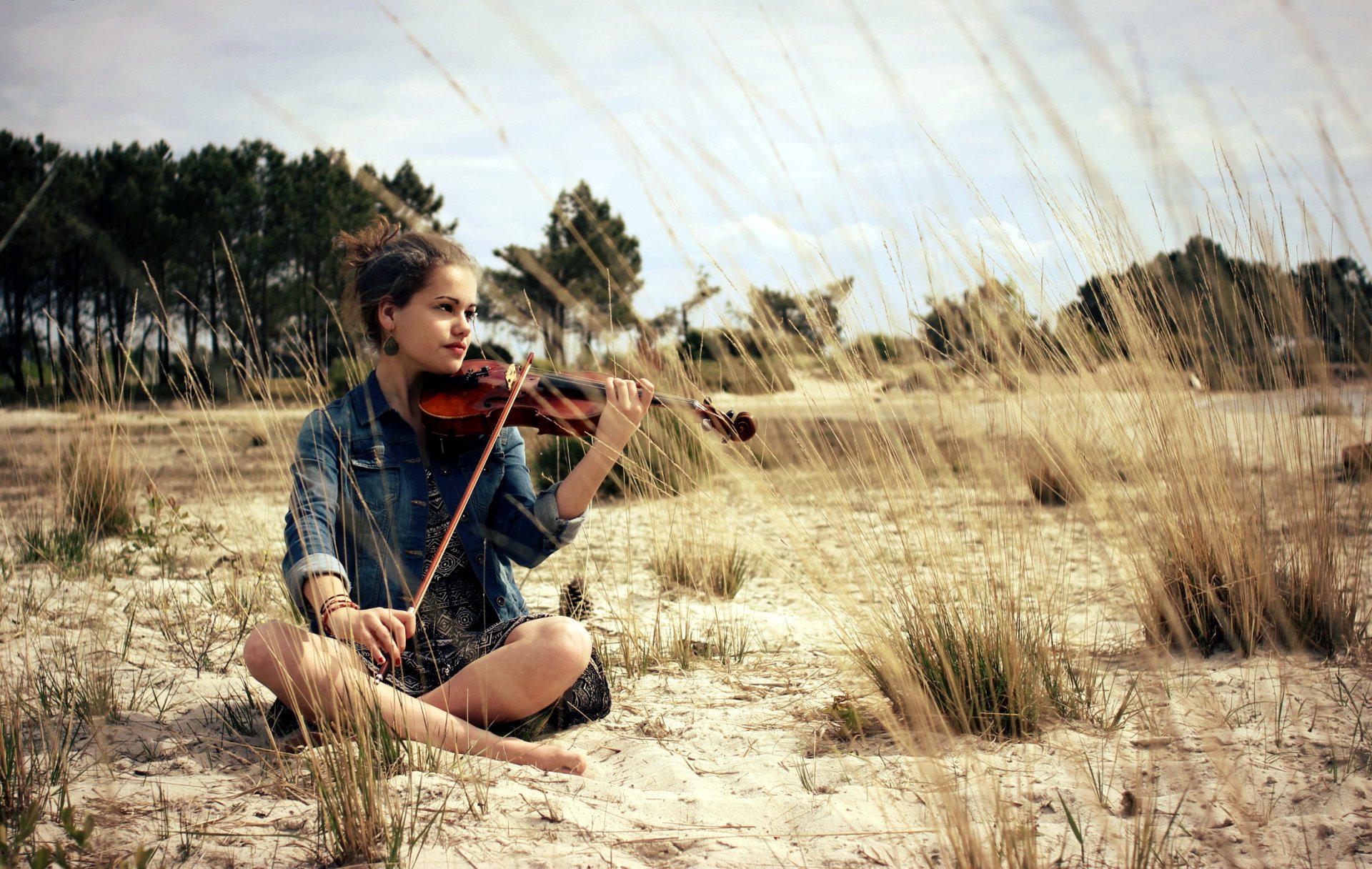 ragazza violino musica