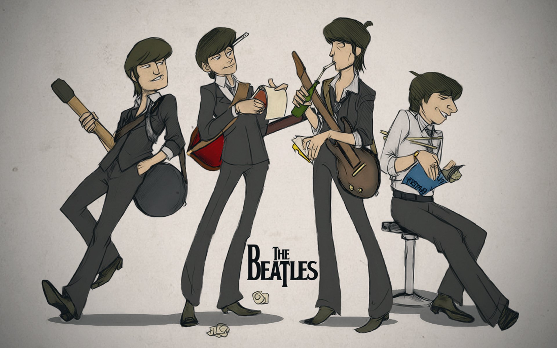 los beatles arte the beatles john lennon paul mccartney george harrison ringo starr guitarras cuaderno libro