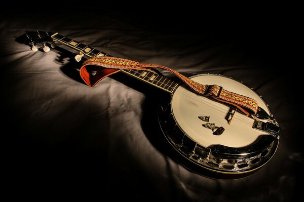 Bellissimo banjo su sfondo prekran