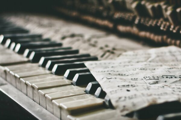 La formación del piano en el control de las notas