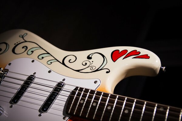 Guitare-photo macro pour les amateurs de musique