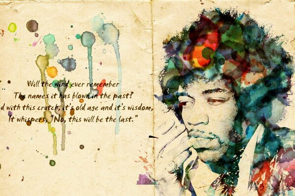 Pintado por el guitarrista Jimi Hendrix