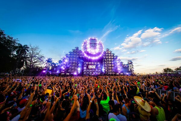 Ultra Music Festival. Big audience