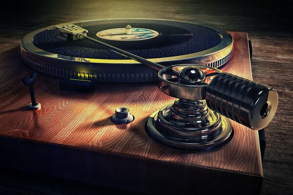 Retro gramophone photo