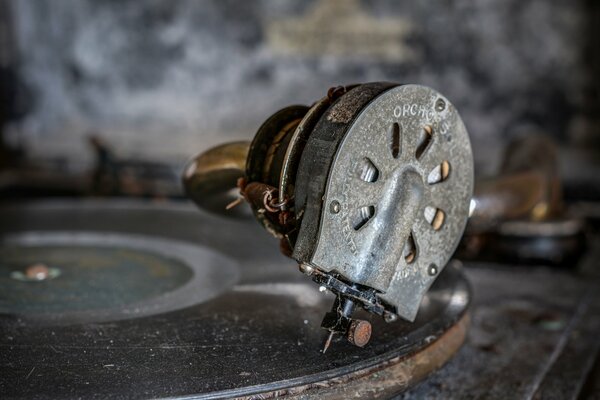 Turntable and record photo for wallpaper