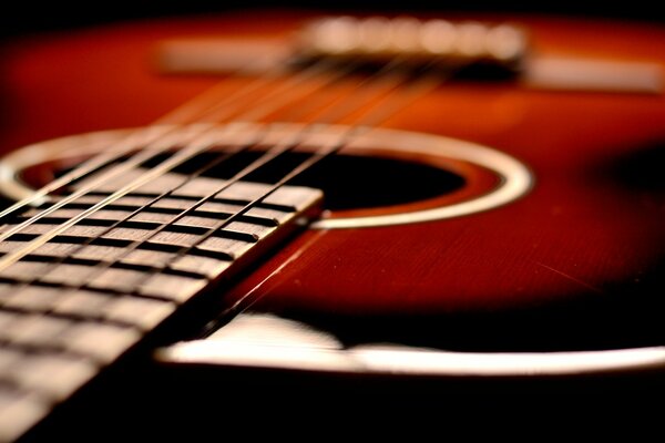 Guitar photo close-up
