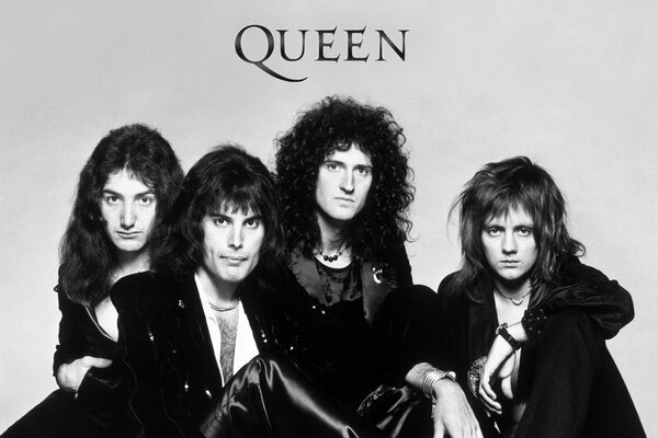 Foto de la banda de Queen para la cartelera