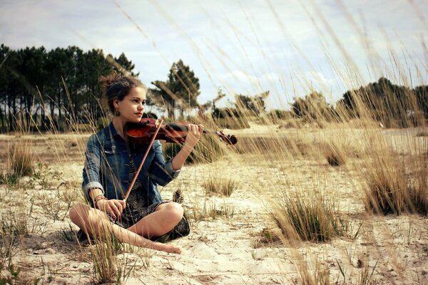 Il suono del violino nel grembo della natura