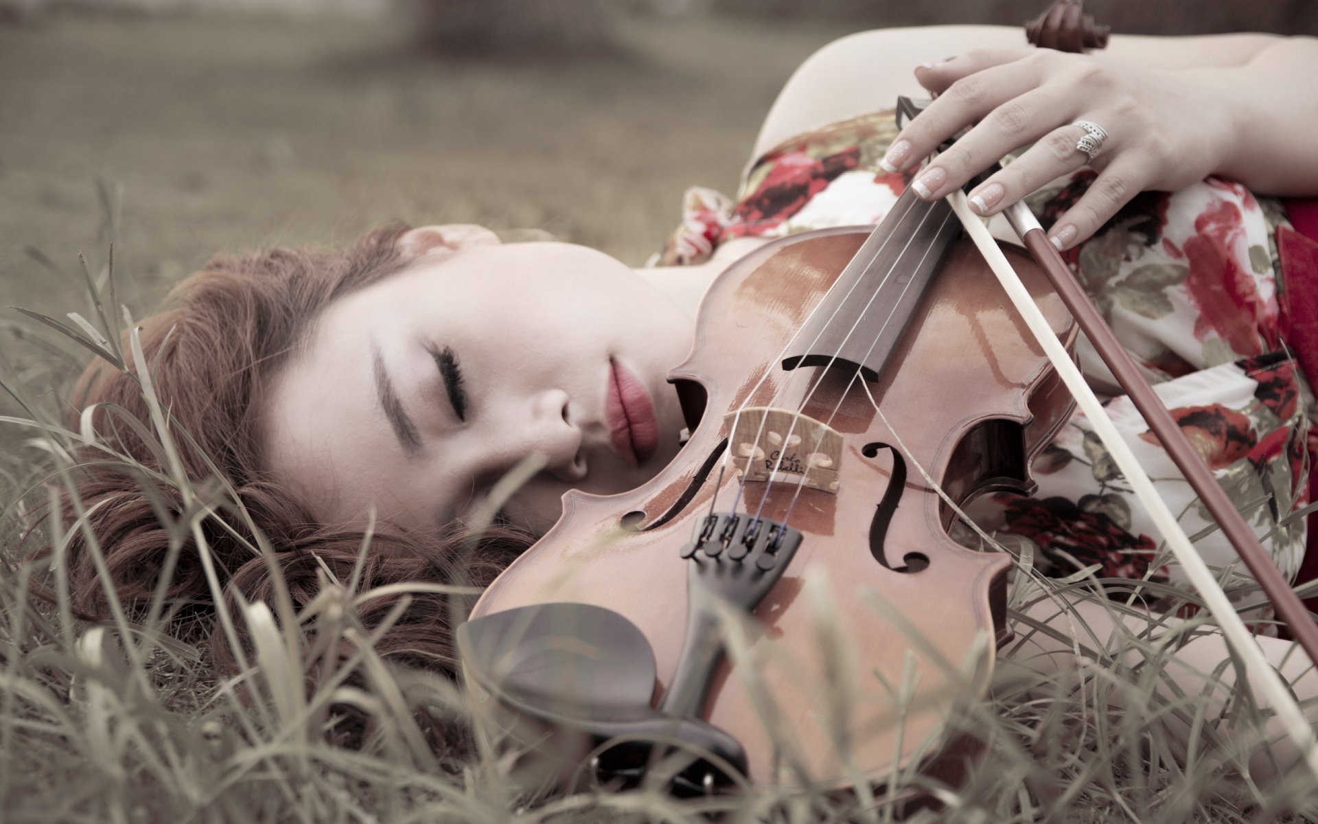 dziewczyna skrzypce muzyka