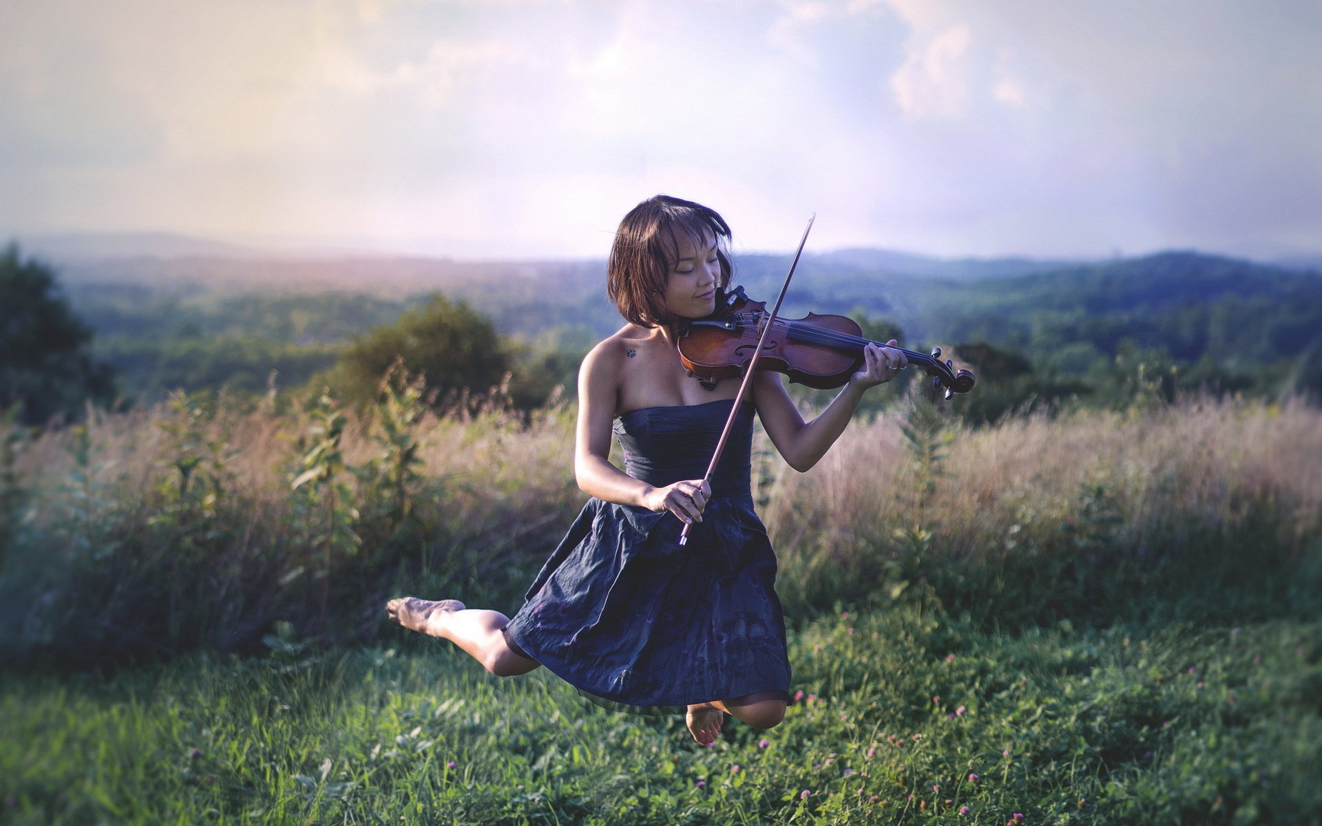 ragazza violino musica