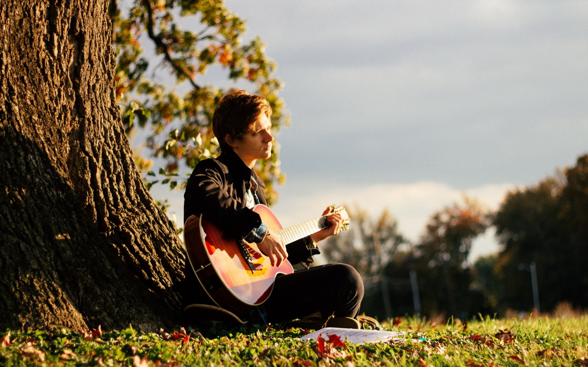 ragazzo chitarra musica umore