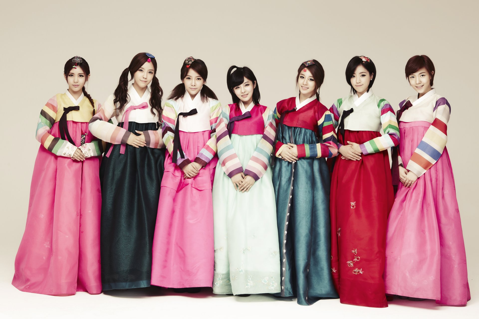 t-ara kpop corée du sud musique filles asiatique hanbok