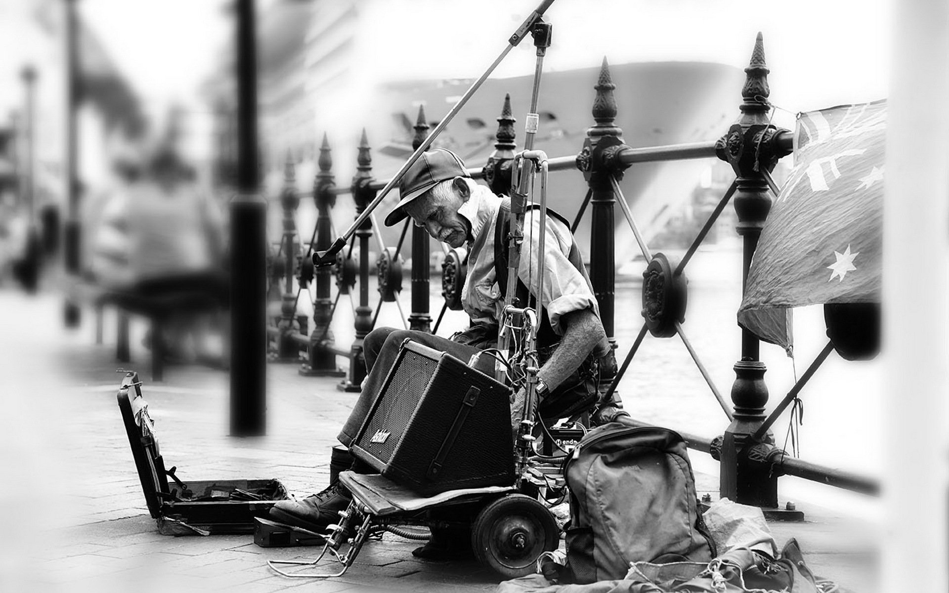 musicien rue musique ville