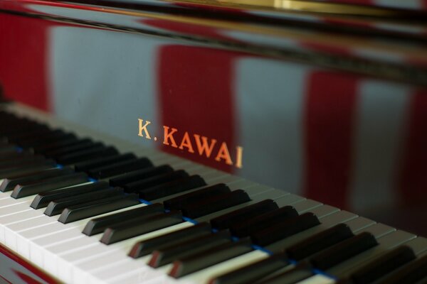 Pianoforte a tastiera aperta in legno