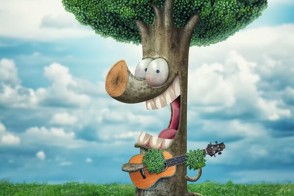 Der Baum spielt Gitarre