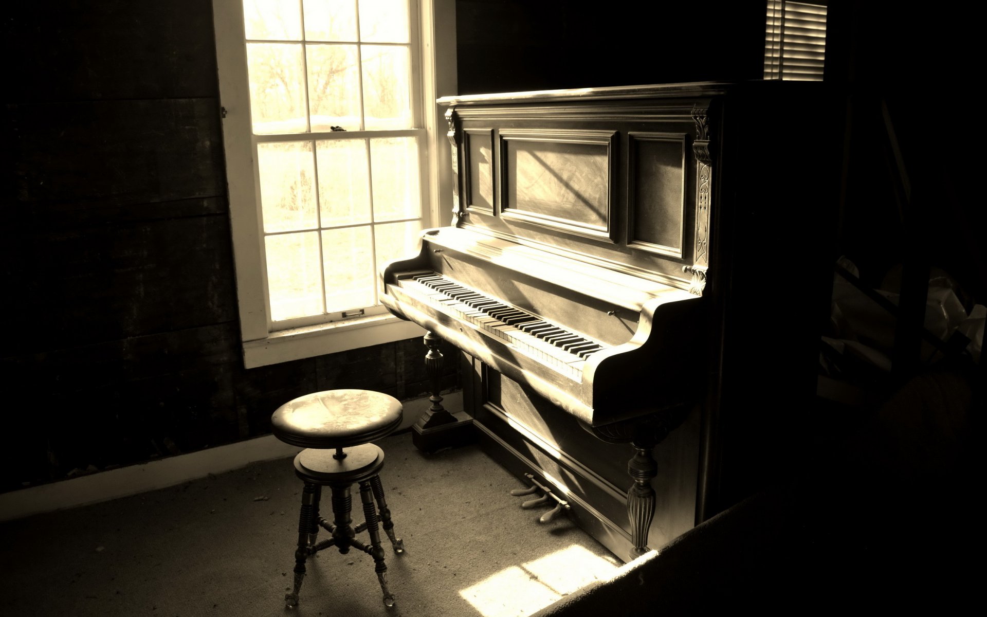 piano habitación música