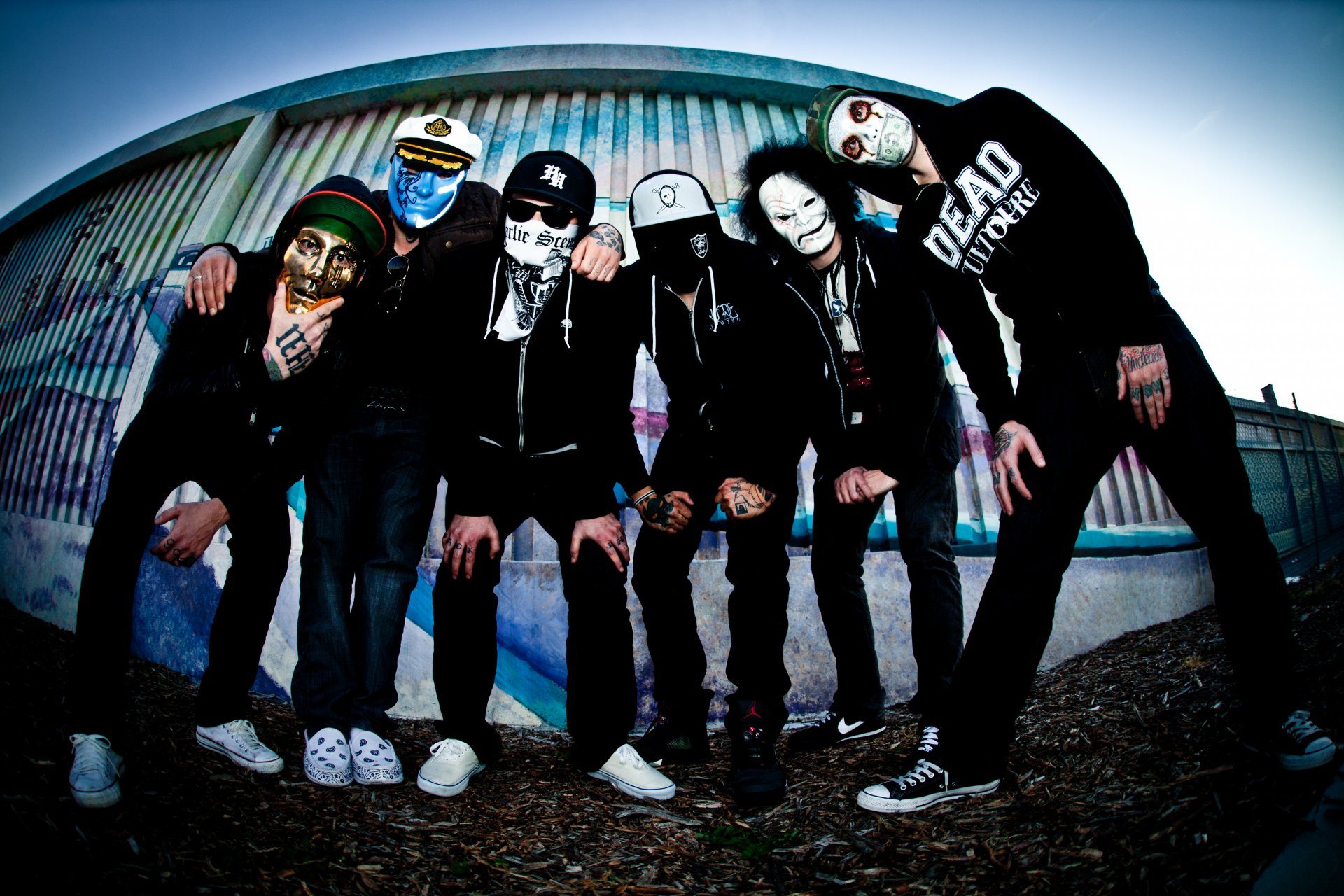 Группа Hollywood Undead без масок