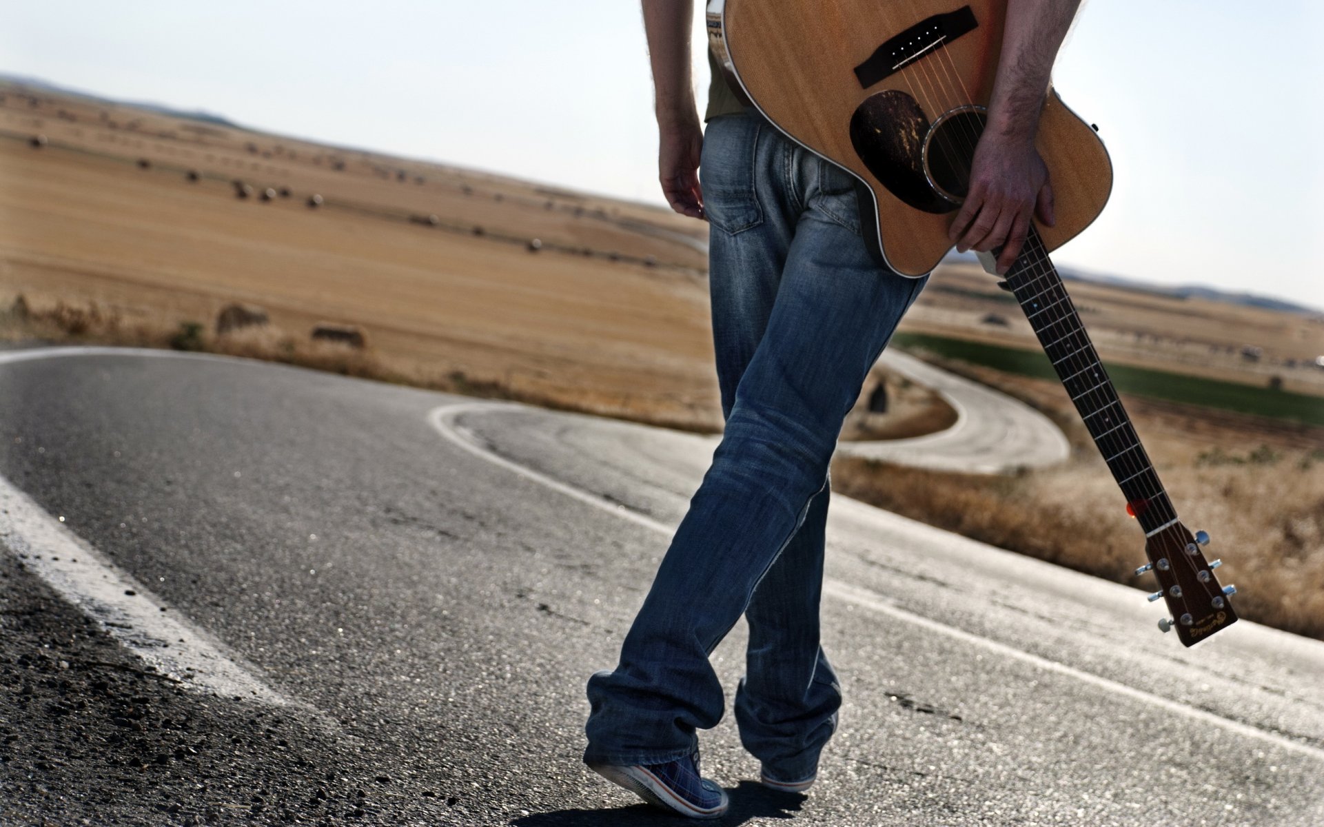 mann straße gitarre musik