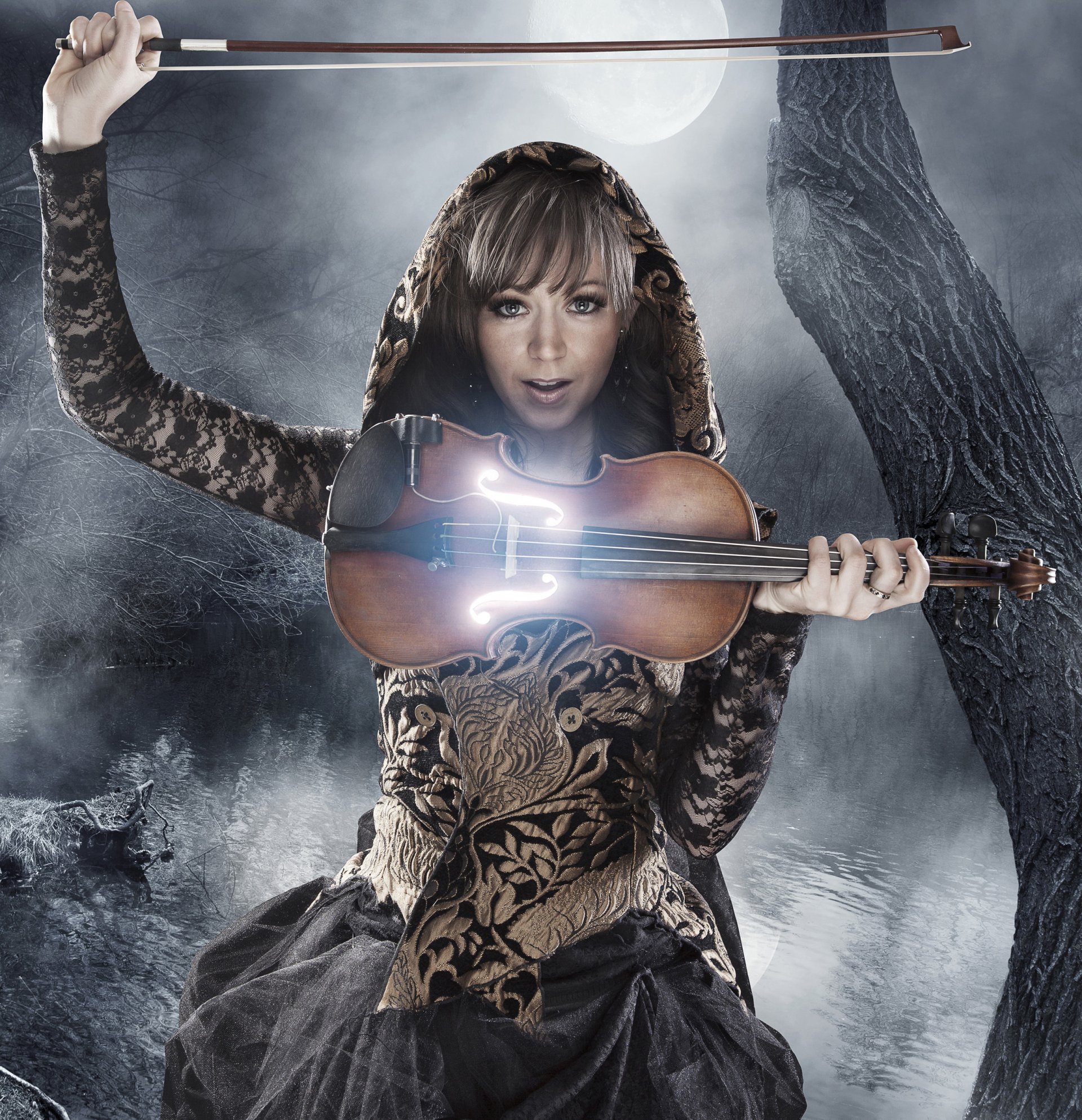 lindsay stirling musik lindsay stirling violine nacht mond blick