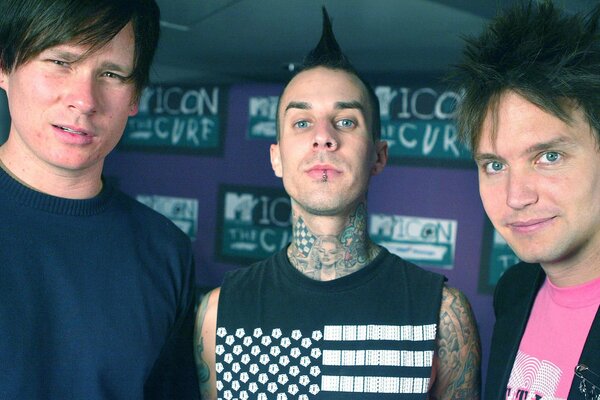 Blink 182 antes de un concierto