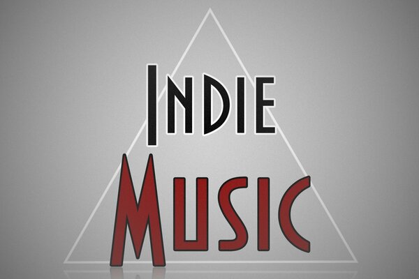 Minimalistic background of indie music