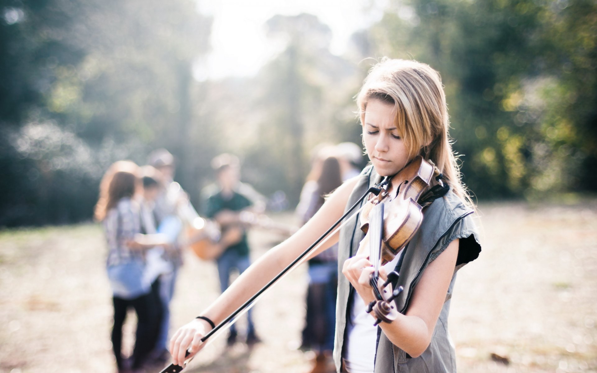 fille musique violon