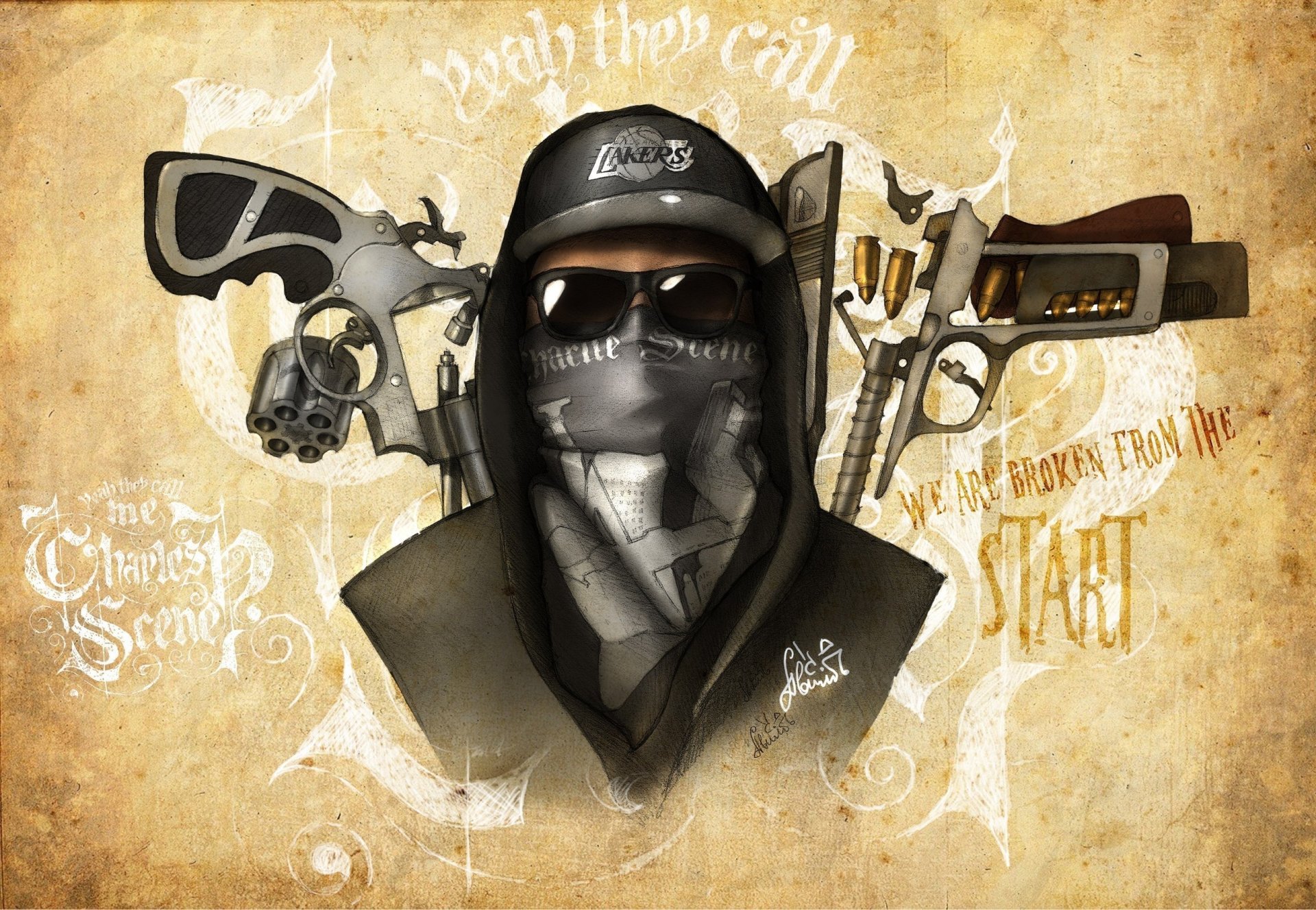 hollywood undead notes from the underground charlie scene artwork