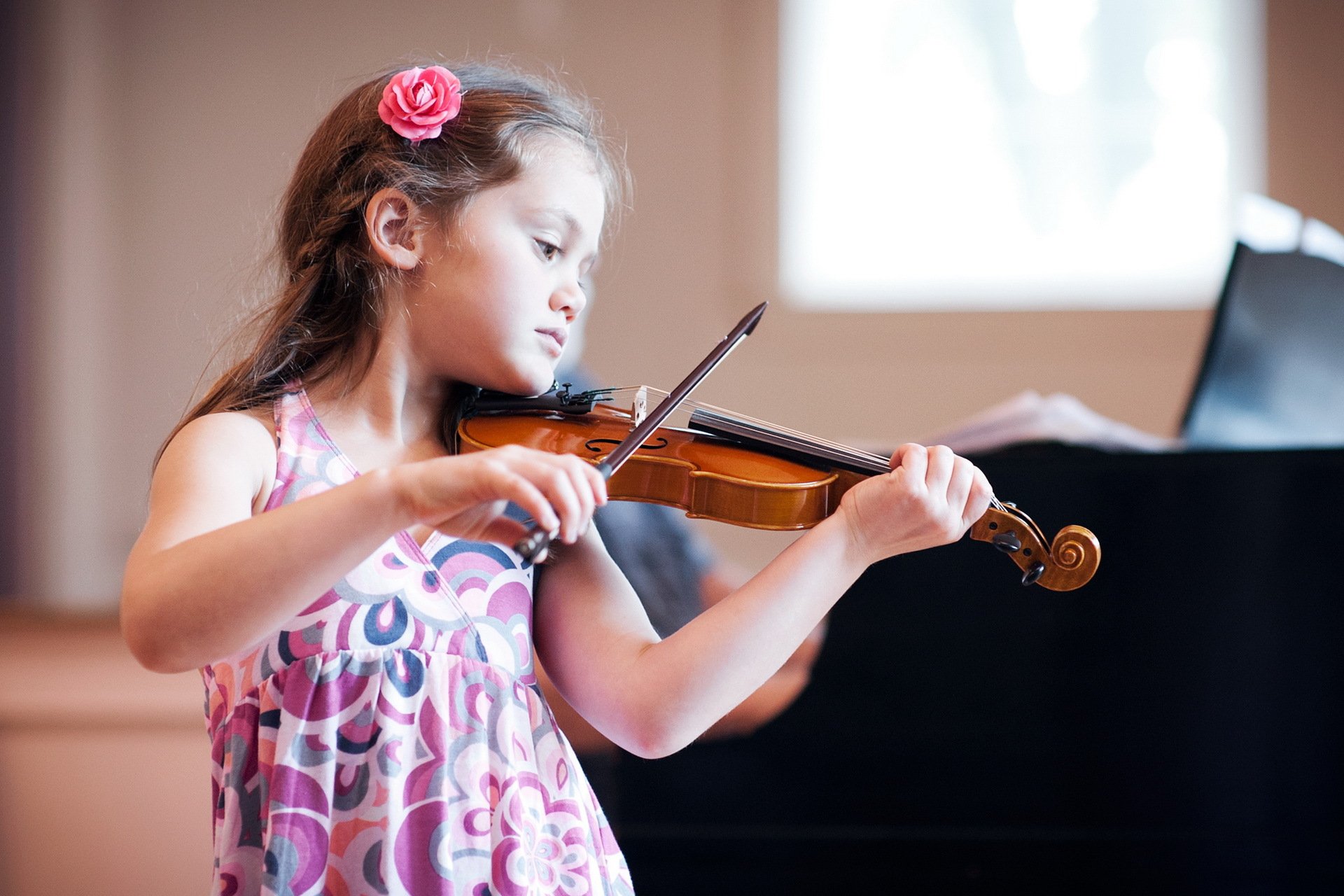 chica violín música estado de ánimo