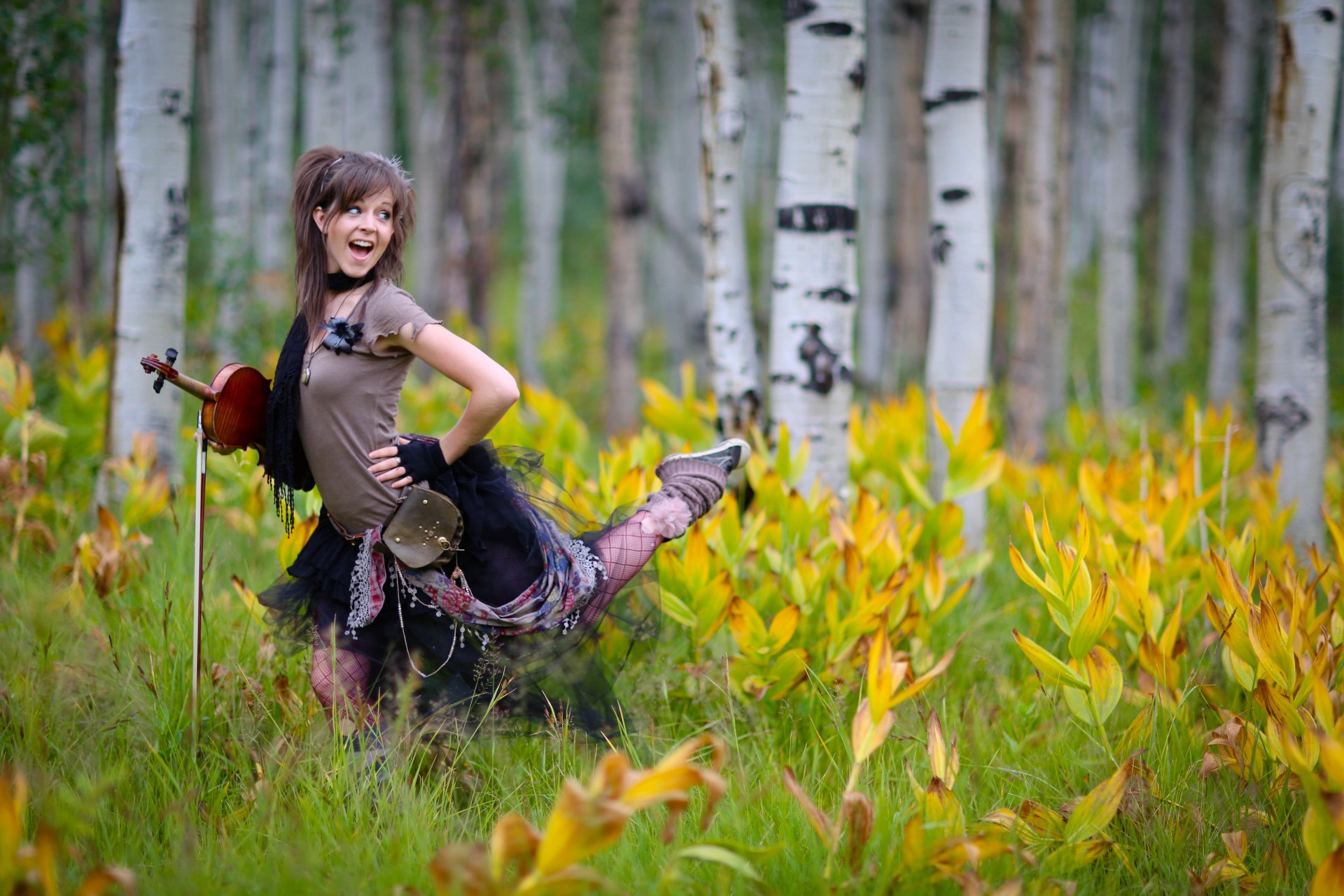 lindsey stirling violin forest flower