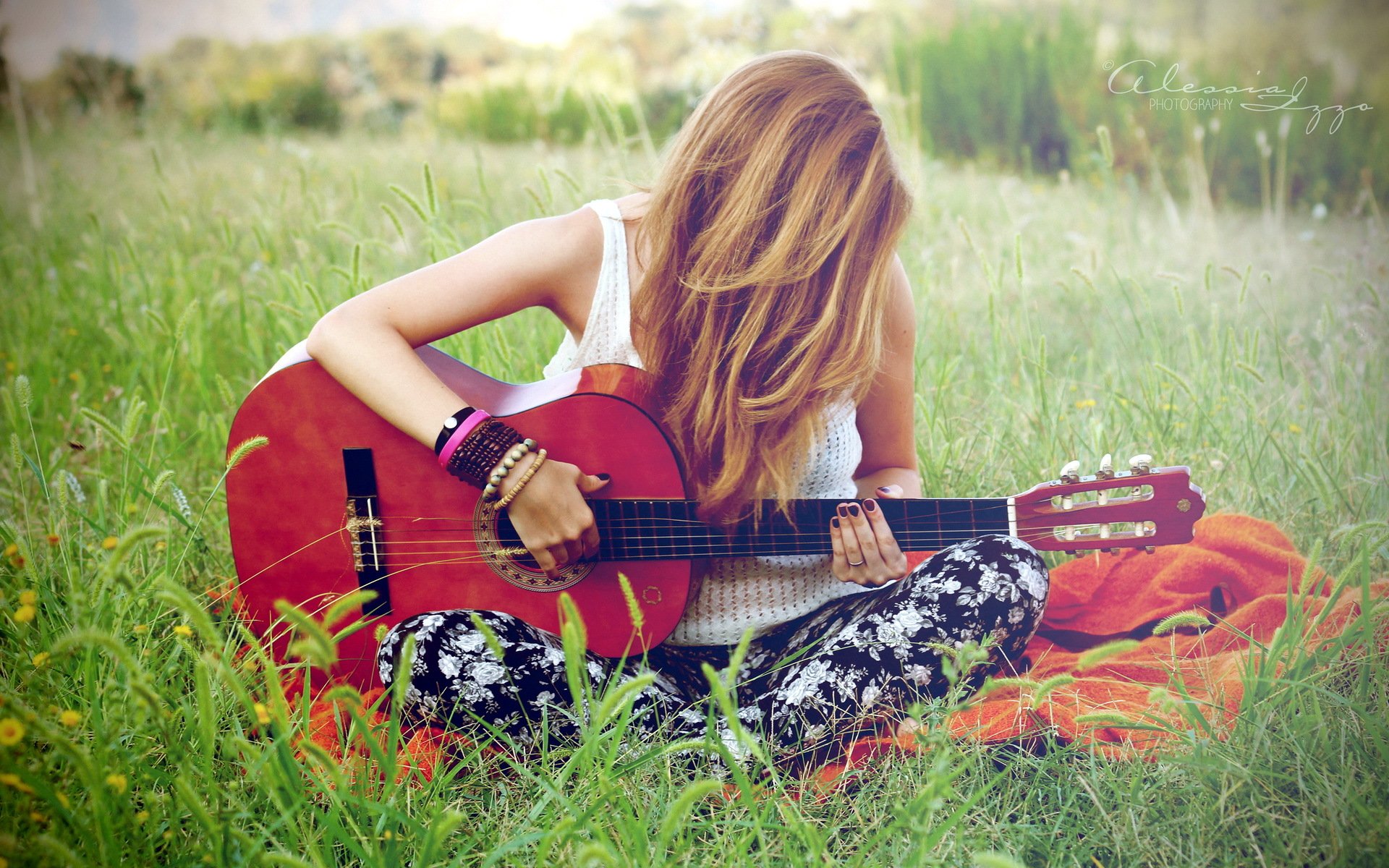 fille guitare musique