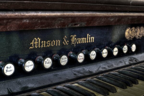 An old beautiful organ without a performer