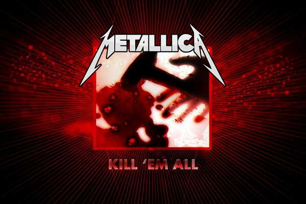 The emblem of the metallica rock band