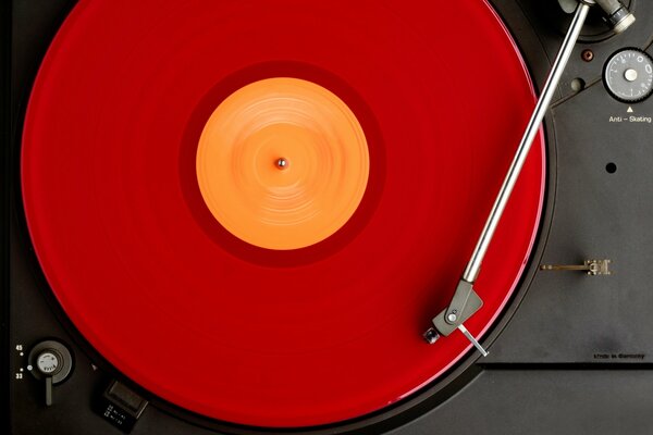 Foto del disco in vinile rosso