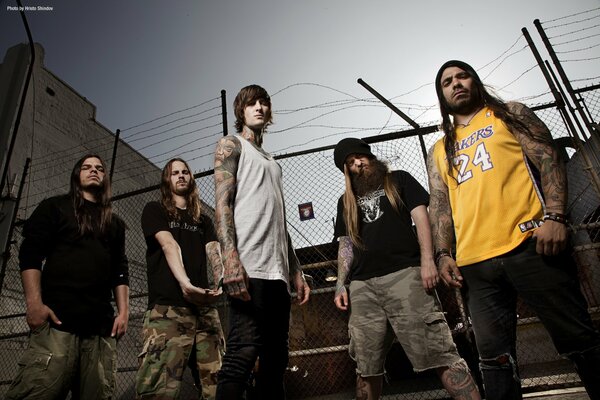 Rock band of deathcore musicians