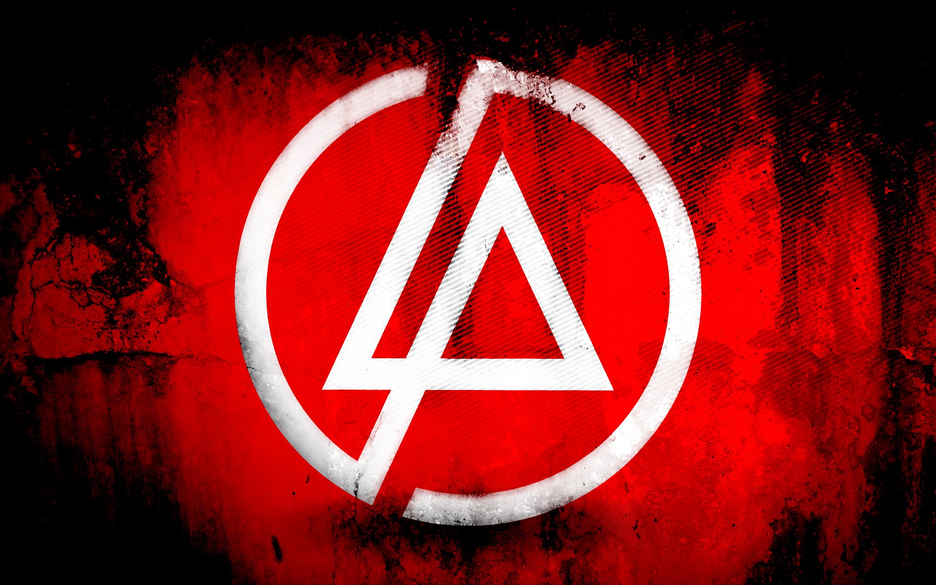 linkin park lp logo tło czerwony