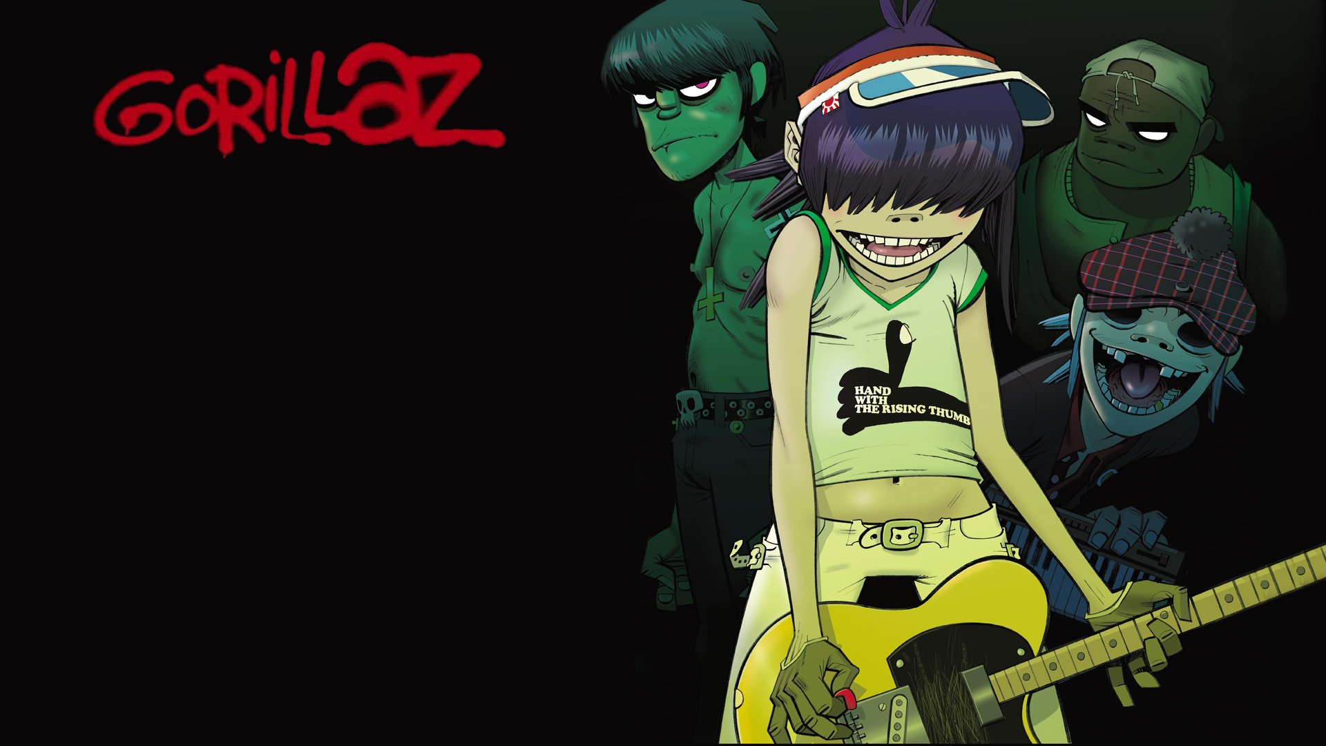 gorillaz dee style guitare