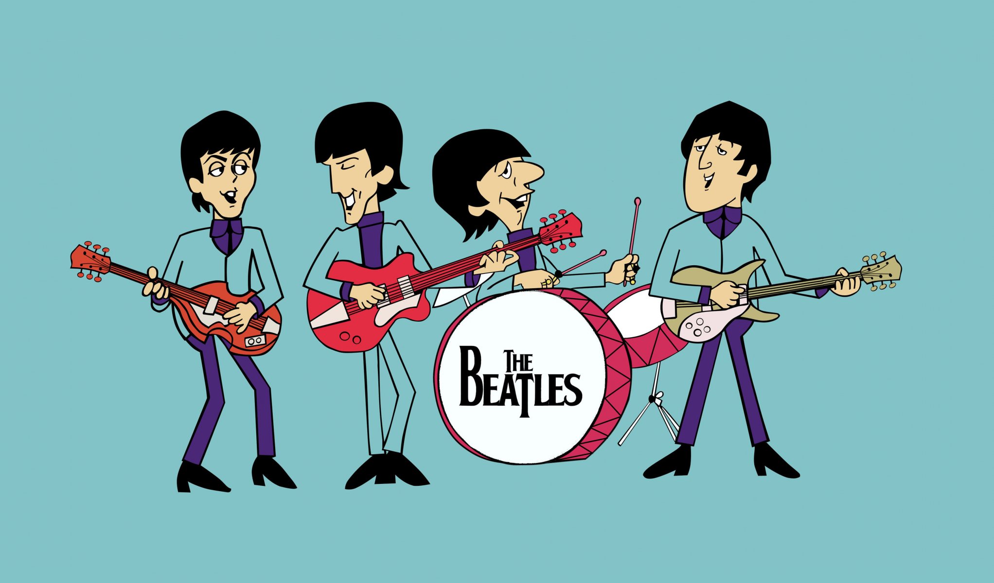 the beatles beatles batterie guitares beatles