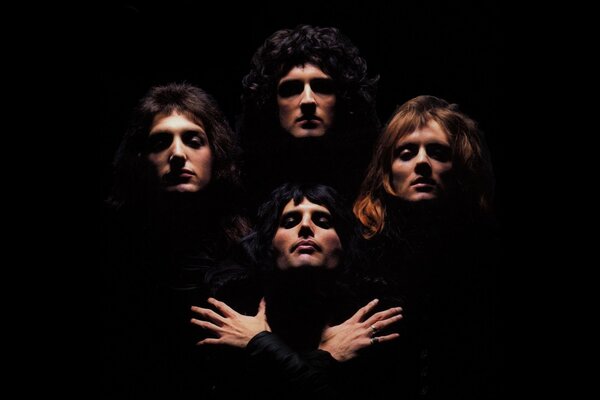 Actors of Bohemian rhapsody in the shadows