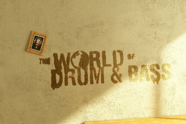 Le monde de la musique imprimé sur le mur
