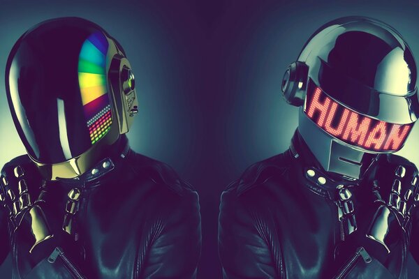 Art people in the style of daft punk