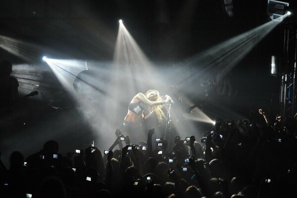 Concert of musician Miley Cyrus