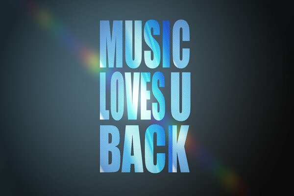 Logo o miłości do muzyki w Kolorze Niebieskim