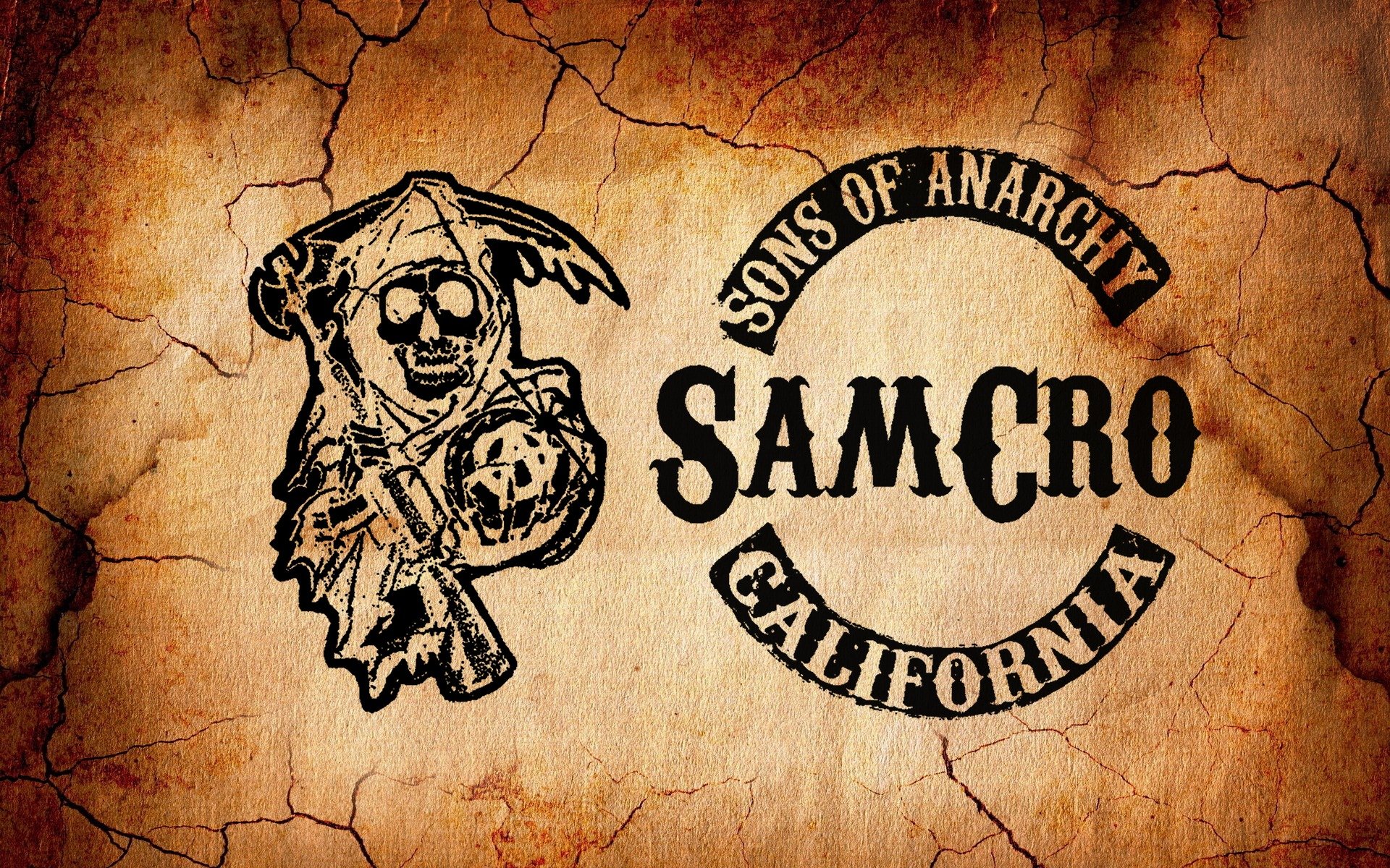 sons of anarchy logo samcro figli figli figli anarchia serie tv