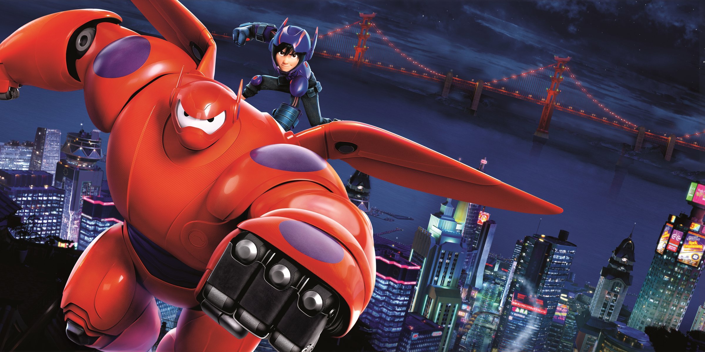 grande eroe 6 grande eroe sei animazione film film 2014 anno ryan potter hiro hamada scott adsit baymax walt disney pictures azione avventura commedia famiglia marvel giovane ragazzo con bianco gomma robot rosso viola arancione blu colore br