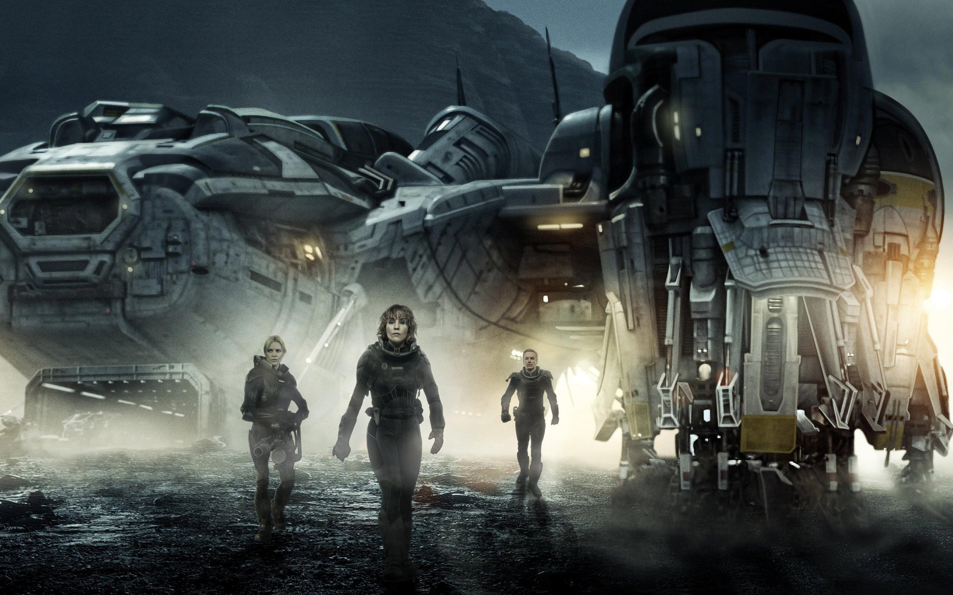 prometheus película ficción noomi rapace rapace michael fassbender charlize theron astronautas nave espacial planeta